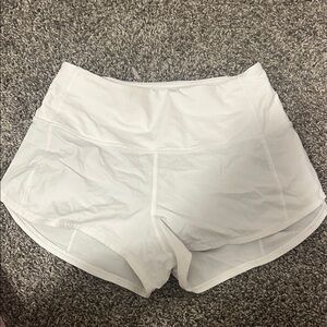 Lululemon Athletica White Athletic Shorts